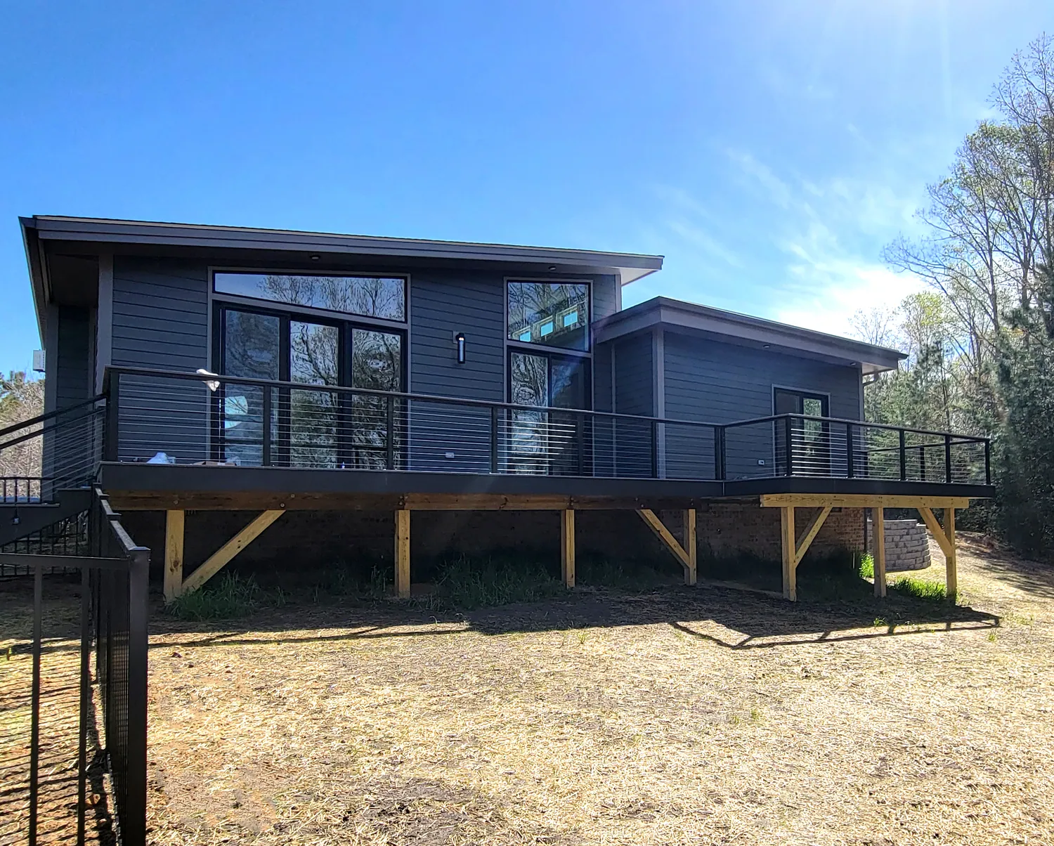 Modern home and deck