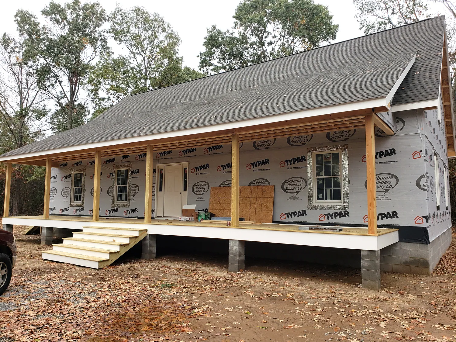 Completed custom home by C.W. Walker Construction